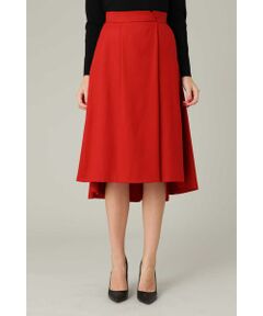 PINKY & DIANNE / ピンキーアンドダイアン スカート | ハイカウントフラノアシメトリーヘムフレアースカート