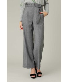 PINKY & DIANNE / ピンキーアンドダイアン パンツ | ソフトヘリンボンワイドパンツ