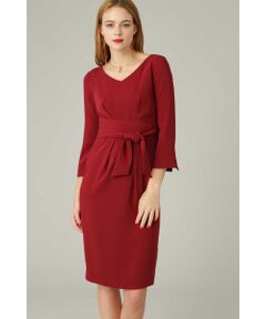 PINKY & DIANNE / ピンキーアンドダイアン ミニ丈・ひざ丈ワンピース | ダブルクロスリボンウエストワンピース