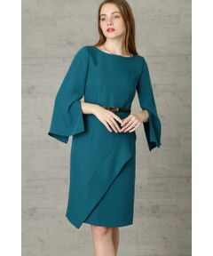 PINKY & DIANNE / ピンキーアンドダイアン ミニ丈・ひざ丈ワンピース | アシンメトリーフリル ワンピース