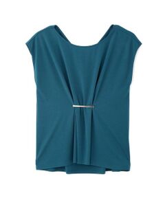 PINKY & DIANNE / ピンキーアンドダイアン カットソー | メタルプレート ドレープトップス