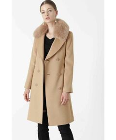 PINKY & DIANNE / ピンキーアンドダイアン アウター | ◆FOXファーステンカラーカシミヤ混コート