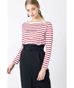 PINKY & DIANNE / ピンキーアンドダイアン カットソー | マリンボーダーロゴTシャツ