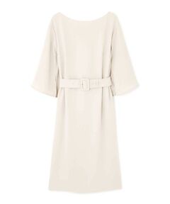 PINKY & DIANNE / ピンキーアンドダイアン ミニ丈・ひざ丈ワンピース | [ウォッシャブル]スリットスリーブカラートップスワンピース