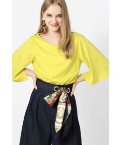 PINKY & DIANNE / ピンキーアンドダイアン カットソー | ◆スリットスリーブカラートップス