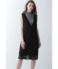 PINKY & DIANNE / ピンキーアンドダイアン ミニ丈・ひざ丈ワンピース | ケミカルレースジャンスカワンピース