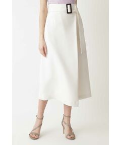 PINKY & DIANNE / ピンキーアンドダイアン スカート | ［ウォッシャブル］高密度サテンミモレ丈ラップスカート