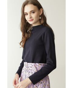 PINKY & DIANNE / ピンキーアンドダイアン ニット・セーター | ◆パール釦付きボトルネックトップス