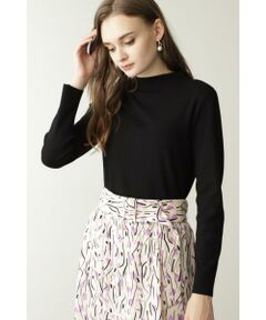 PINKY & DIANNE / ピンキーアンドダイアン ニット・セーター | ◆パール釦付きボトルネックトップス