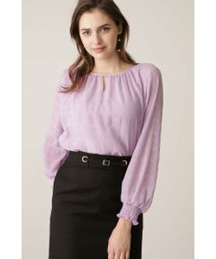 PINKY & DIANNE / ピンキーアンドダイアン シャツ・ブラウス | ◆シャーリングカフス楊柳ブラウス