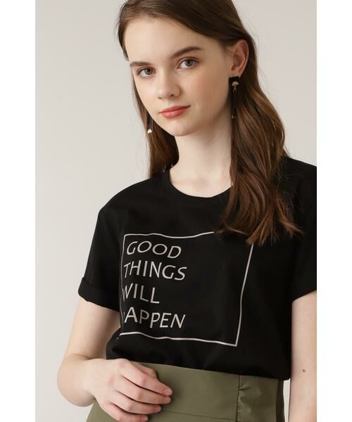 PINKY & DIANNE / ピンキーアンドダイアン カットソー | ◆GOOD THINGS WILL HAPPEN　Tシャツ | 詳細12