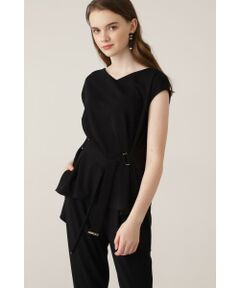 PINKY & DIANNE / ピンキーアンドダイアン シャツ・ブラウス | ◆メタルDカン付きポンチブラウス