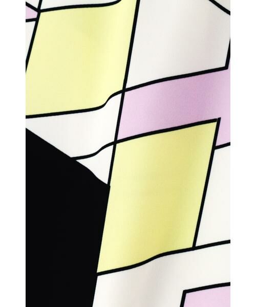 PINKY & DIANNE / ピンキーアンドダイアン スカート | ◆カラーブロックプリント飾りボタン付きスカート | 詳細16