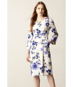 PINKY & DIANNE / ピンキーアンドダイアン ミニ丈・ひざ丈ワンピース | ◆ミックスフラワープリントワンピース