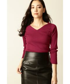 PINKY & DIANNE / ピンキーアンドダイアン ニット・セーター | ◆ウールリブニットトップス