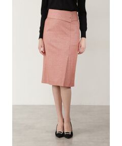 PINKY & DIANNE / ピンキーアンドダイアン スカート | ◆太ベルト付きツイードツイルスカート