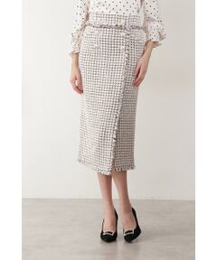 PINKY & DIANNE / ピンキーアンドダイアン スカート | ◆ダブルボタンツイードスカート