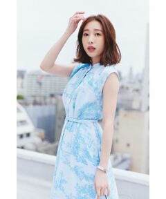 PINKY & DIANNE / ピンキーアンドダイアン ミニ丈・ひざ丈ワンピース | [冨張愛コラボ]トワルドジュイプリントワンピース