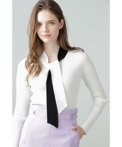 PINKY & DIANNE / ピンキーアンドダイアン ニット・セーター | ◆ボータイコンビニット