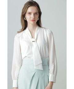 PINKY & DIANNE / ピンキーアンドダイアン シャツ・ブラウス | ◆メタルプレートボウタイブラウス