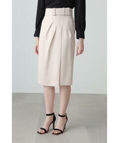 PINKY & DIANNE / ピンキーアンドダイアン スカート | ◆サッシュベルト付きタックスカート