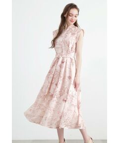 PINKY & DIANNE / ピンキーアンドダイアン ミニ丈・ひざ丈ワンピース | ◆マリンプリントワンピース