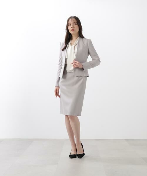 PINKY & DIANNE / ピンキーアンドダイアン テーラードジャケット | ドライツイルノーカラージャケット | 詳細5