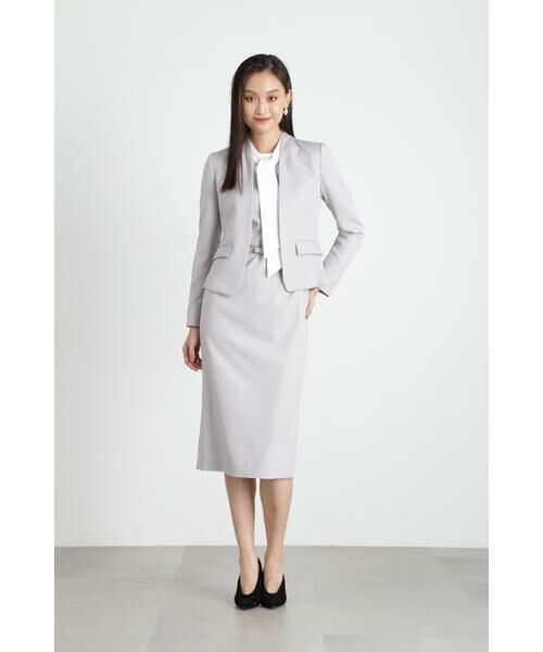 PINKY & DIANNE / ピンキーアンドダイアン テーラードジャケット | ドライツイルノーカラージャケット | 詳細6