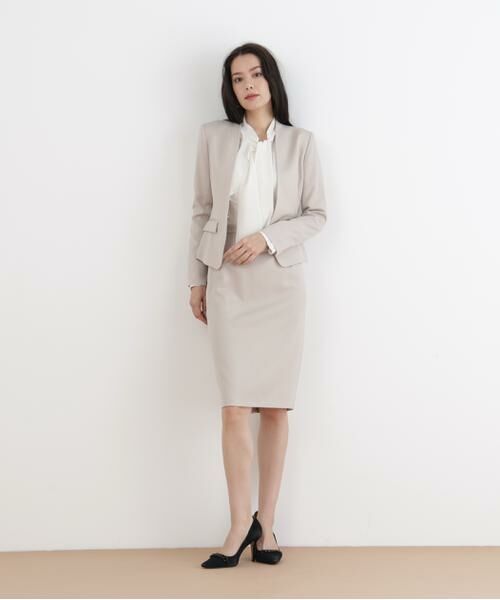 PINKY & DIANNE / ピンキーアンドダイアン テーラードジャケット | ドライツイルノーカラージャケット | 詳細26