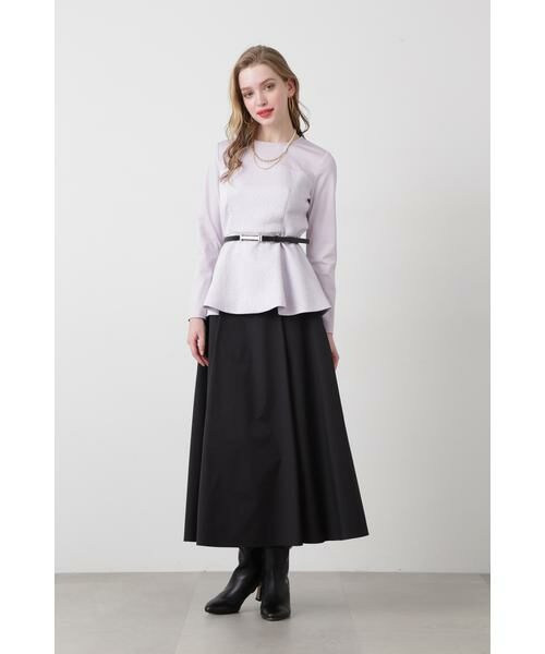 PINKY & DIANNE / ピンキーアンドダイアン スカート | ◆ストレッチタフタフレアースカート | 詳細19