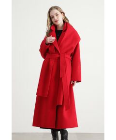 PINKY & DIANNE / ピンキーアンドダイアン アウター | ストール付きベルテッドリバーコート