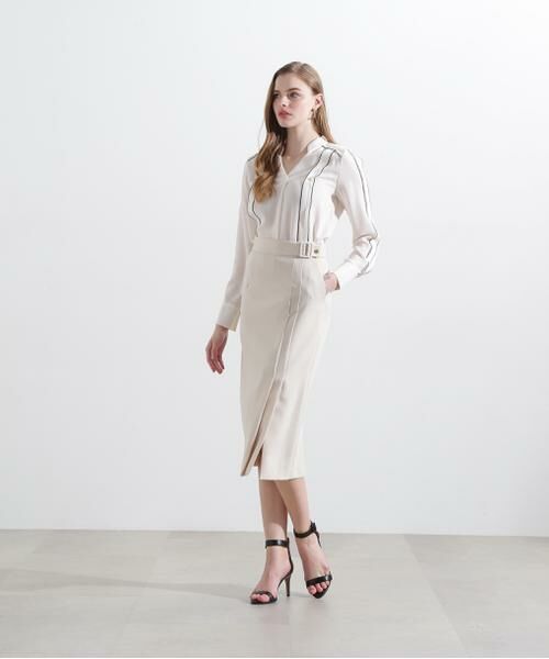 PINKY & DIANNE / ピンキーアンドダイアン シャツ・ブラウス | ◆バイカラーラインブラウス | 詳細3