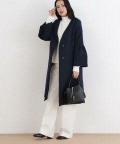 PINKY & DIANNE / ピンキーアンドダイアン アウター | ◆三重織ツイルベルスリーブコート