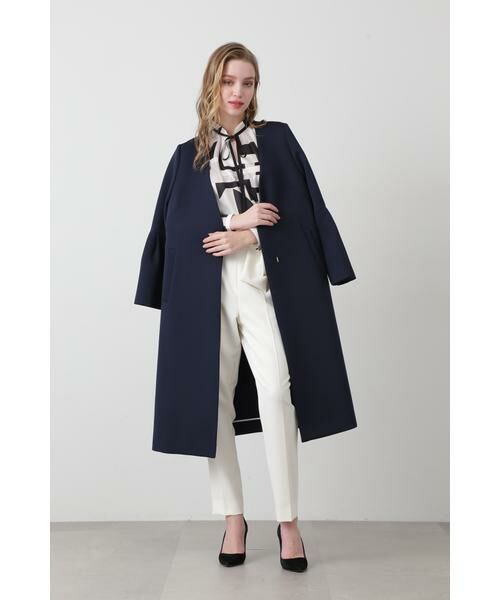 PINKY & DIANNE / ピンキーアンドダイアン アウター | ◆三重織ツイルベルスリーブコート | 詳細17