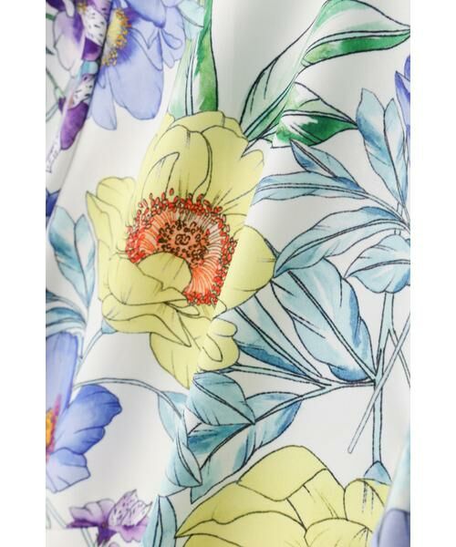 PINKY & DIANNE / ピンキーアンドダイアン シャツ・ブラウス | ◆フラワープリントボウブラウス | 詳細4