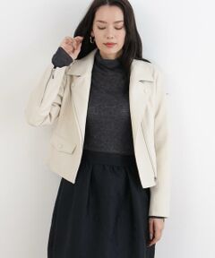 PINKY & DIANNE / ピンキーアンドダイアン レザーブルゾン・ジャケット | ◆フォーレザーライダースジャケット