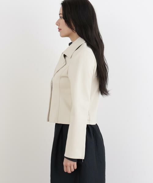 PINKY & DIANNE / ピンキーアンドダイアン レザーブルゾン・ジャケット | ◆フォーレザーライダースジャケット | 詳細6