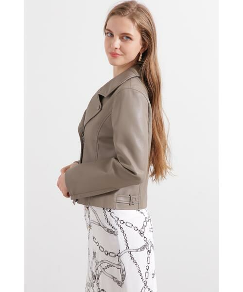 PINKY & DIANNE / ピンキーアンドダイアン レザーブルゾン・ジャケット | ◆フォーレザーライダースジャケット | 詳細21