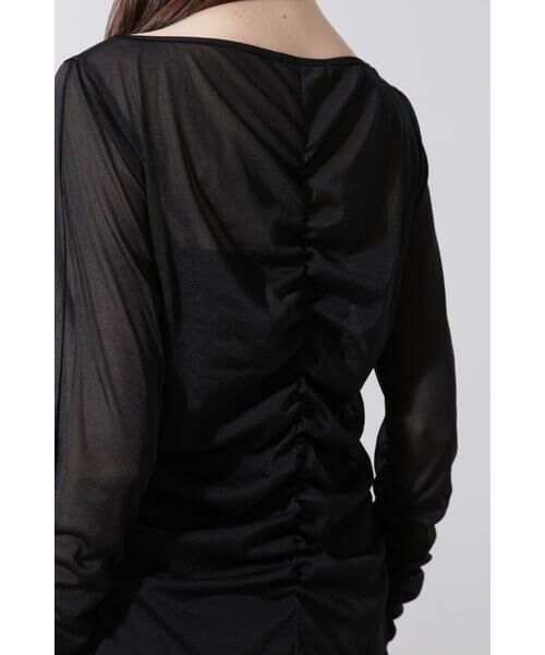 PINKY & DIANNE / ピンキーアンドダイアン カットソー | ◆シアーギャザーカットソー | 詳細15