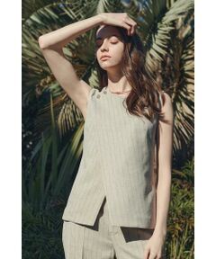 PINKY & DIANNE / ピンキーアンドダイアン シャツ・ブラウス | ◆ストライプベスト