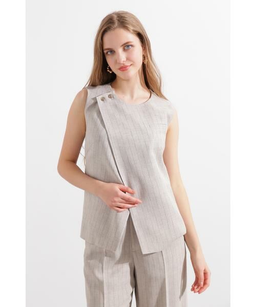 PINKY & DIANNE / ピンキーアンドダイアン シャツ・ブラウス | ◆ストライプベスト | 詳細2