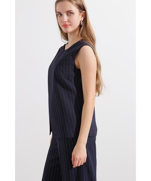 PINKY & DIANNE / ピンキーアンドダイアン シャツ・ブラウス | ◆ストライプベスト | 詳細11