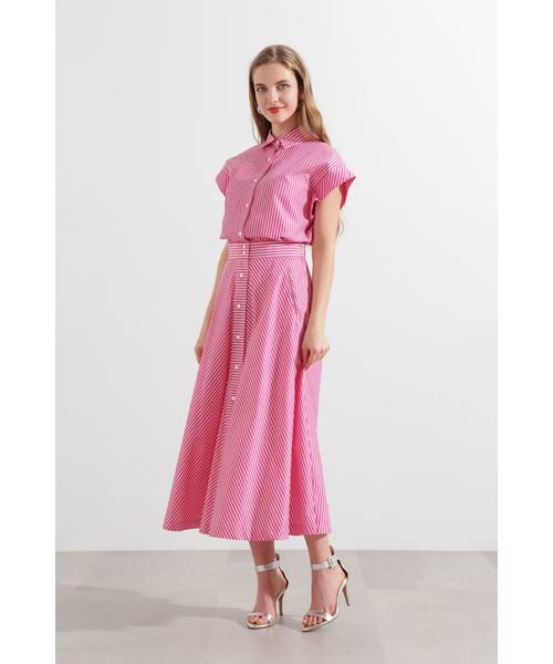 SEZANE ワンピース　ブラウス風　ストライプ SEZANE ワンピース ブラウス風 ストライプ ストライプ, トップス