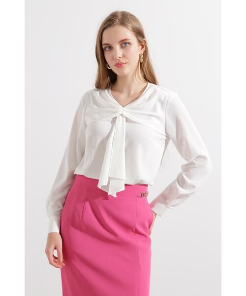 PINKY & DIANNE / ピンキーアンドダイアン シャツ・ブラウス | ◆ギャザーボウタイブラウス | 詳細19