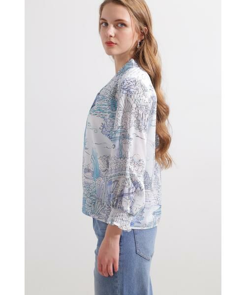 PINKY & DIANNE / ピンキーアンドダイアン シャツ・ブラウス | ◆ノーティカルプリントブラウス | 詳細5