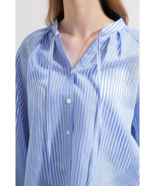 PINKY & DIANNE / ピンキーアンドダイアン シャツ・ブラウス | ◆シアーストライプギャザーブラウス | 詳細11