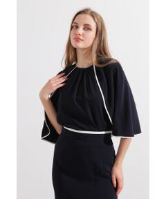 なっちゃん　ピンキー＆ダイアン　新品未使用　タフタバルーンスリーブブルゾン なっちゃん様専用 ピンキー＆ダイアン 新品未使用 タフタ