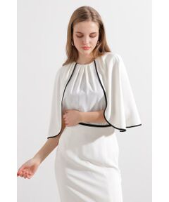 PINKY & DIANNE / ピンキーアンドダイアン シャツ・ブラウス | ◆バイカラーケープブラウス