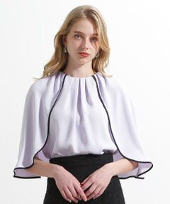 PINKY & DIANNE / ピンキーアンドダイアン シャツ・ブラウス | ◆バイカラーケープブラウス