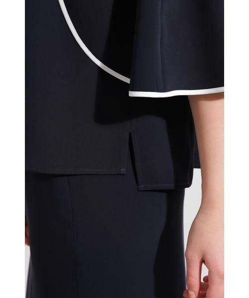 PINKY & DIANNE / ピンキーアンドダイアン シャツ・ブラウス | ◆バイカラーケープブラウス | 詳細8